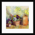 Pansies and Terracotta Pots by Karen Armitage