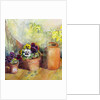 Pansies and Terracotta Pots by Karen Armitage