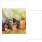 Pansies and Terracotta Pots by Karen Armitage