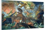The Miraculous Intervention of SS Peter and Paul in the Battle of Lepanto, 7th October 1571 by Ottaviano Dandini