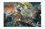 The Miraculous Intervention of SS Peter and Paul in the Battle of Lepanto, 7th October 1571 by Ottaviano Dandini