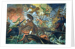 The Miraculous Intervention of SS Peter and Paul in the Battle of Lepanto, 7th October 1571 by Ottaviano Dandini