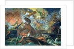 The Miraculous Intervention of SS Peter and Paul in the Battle of Lepanto, 7th October 1571 by Ottaviano Dandini