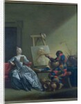 The Harlequin Painter, c.1742 by Giovanni Domenico Ferretti