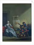 The Harlequin Painter, c.1742 by Giovanni Domenico Ferretti
