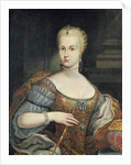 Portrait of the Wife of Pietro Leopoldo di Lorena, c.1750 by Italian School