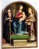 Madonna and Child with St. Anthony Abbot and St. Nicholas of Bari, 1520 by Italian School
