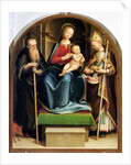 Madonna and Child with St. Anthony Abbot and St. Nicholas of Bari, 1520 by Italian School