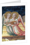 Two Musical Angels, a detail from The Life of the Virgin and the Sacred Girdle by Agnolo Gaddi
