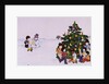 Carol Singers in front of a Christmas Tree by Christian Kaempf