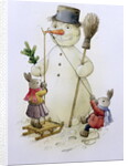 Snowman and Hares, 1999 by Kestutis Kasparavicius