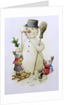 Snowman and Hares, 1999 by Kestutis Kasparavicius