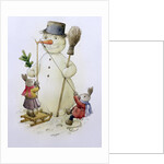 Snowman and Hares, 1999 by Kestutis Kasparavicius