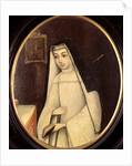 Frances Justina Huddleston in the habit of a nun of the order of Augustinian Canonesses at the English Convent in Bruges, c.1727 by Netherlandish School