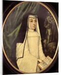 Mary Barbara Huddleston in the habit of a nun of the order of Augustinian Canonesses at the English Convent in Bruges, c.1727 by Netherlandish School