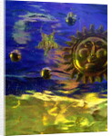 Blue and Gold Sun by Katherine Fawssett