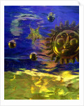 Blue and Gold Sun by Katherine Fawssett