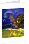 Blue and Gold Sun by Katherine Fawssett