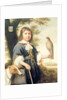 Boy with a falcon and a greyhound by Bernard Vaillant