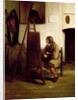 An artist in his studio by Carel Fabritius
