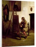 An artist in his studio by Carel Fabritius