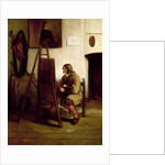 An artist in his studio by Carel Fabritius