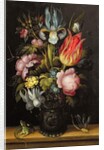Flower-piece with a Roemer, c.1615 by Roelandt Jacobsz. Savery