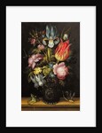 Flower-piece with a Roemer, c.1615 by Roelandt Jacobsz. Savery