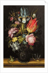 Flower-piece with a Roemer, c.1615 by Roelandt Jacobsz. Savery