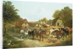 An English Homestead by John Frederick Herring Snr
