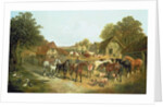 An English Homestead by John Frederick Herring Snr