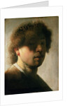 Portrait of Rembrandt with Overshadowed Eyes by (studio of) Rembrandt Harmensz. van Rijn