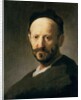 Head of a Man wearing a Cap by Rembrandt Harmensz. van Rijn