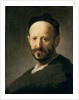 Head of a Man wearing a Cap by Rembrandt Harmensz. van Rijn
