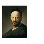 Head of a Man wearing a Cap by Rembrandt Harmensz. van Rijn