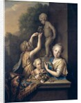Three Girls sacrifice Flowers to Amor, 1710 by Pieter van der Werff