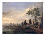 Falconers Return Home from the Hunt, 1658-60 by Philips Wouwermans or Wouwerman