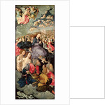 Left wing of Triptych with Adoration of the Trinity, 1523 by Jacob Cornelisz van Oostsanen