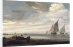 Wide Rivermouth with Boats, c.1660 by Salomon van Ruisdael or Ruysdael
