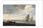 Wide Rivermouth with Boats, c.1660 by Salomon van Ruisdael or Ruysdael