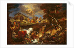Noah offers up a Sacrifice as a Sign of his Gratitude, 1687-90 by Pieter the Younger Mulier