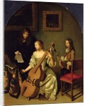 The Bassviol Player, 1665 by Caspar Netscher