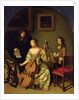 The Bassviol Player, 1665 by Caspar Netscher