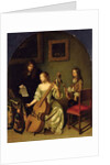 The Bassviol Player, 1665 by Caspar Netscher
