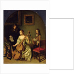 The Bassviol Player, 1665 by Caspar Netscher