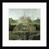 View from the 'Riesenkopf' Waterfalls over the Distorted Water-grotto to the Octagon, after 1716 by Jan van Nickelen