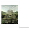 View from the 'Riesenkopf' Waterfalls over the Distorted Water-grotto to the Octagon, after 1716 by Jan van Nickelen