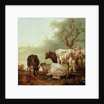 Four Cows in a Meadow, 1644 by Paulus Potter