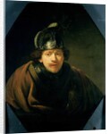 Self Portrait with Helmet, 1634 by Rembrandt Harmensz. van Rijn