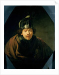 Self Portrait with Helmet, 1634 by Rembrandt Harmensz. van Rijn